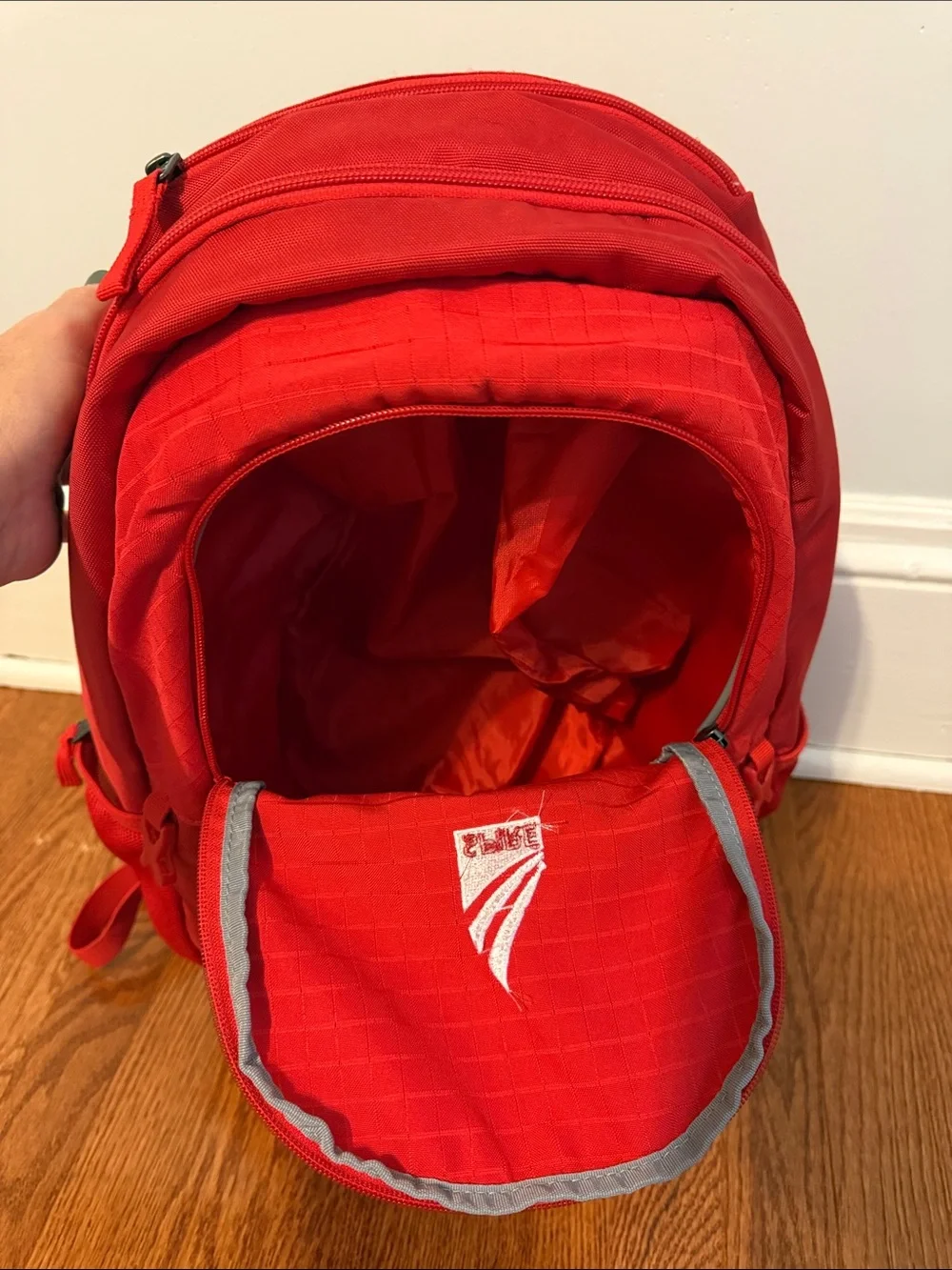 Under Armour Red Backpack with Spire Logo